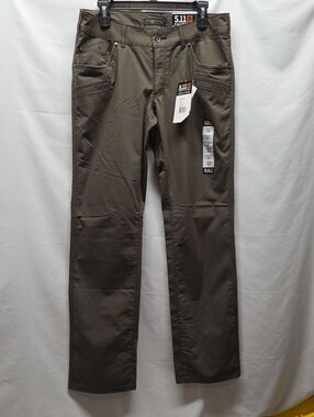 5.11 Tactical Womens Olive Green Ripstop Pants Concealed Carry Military Tall